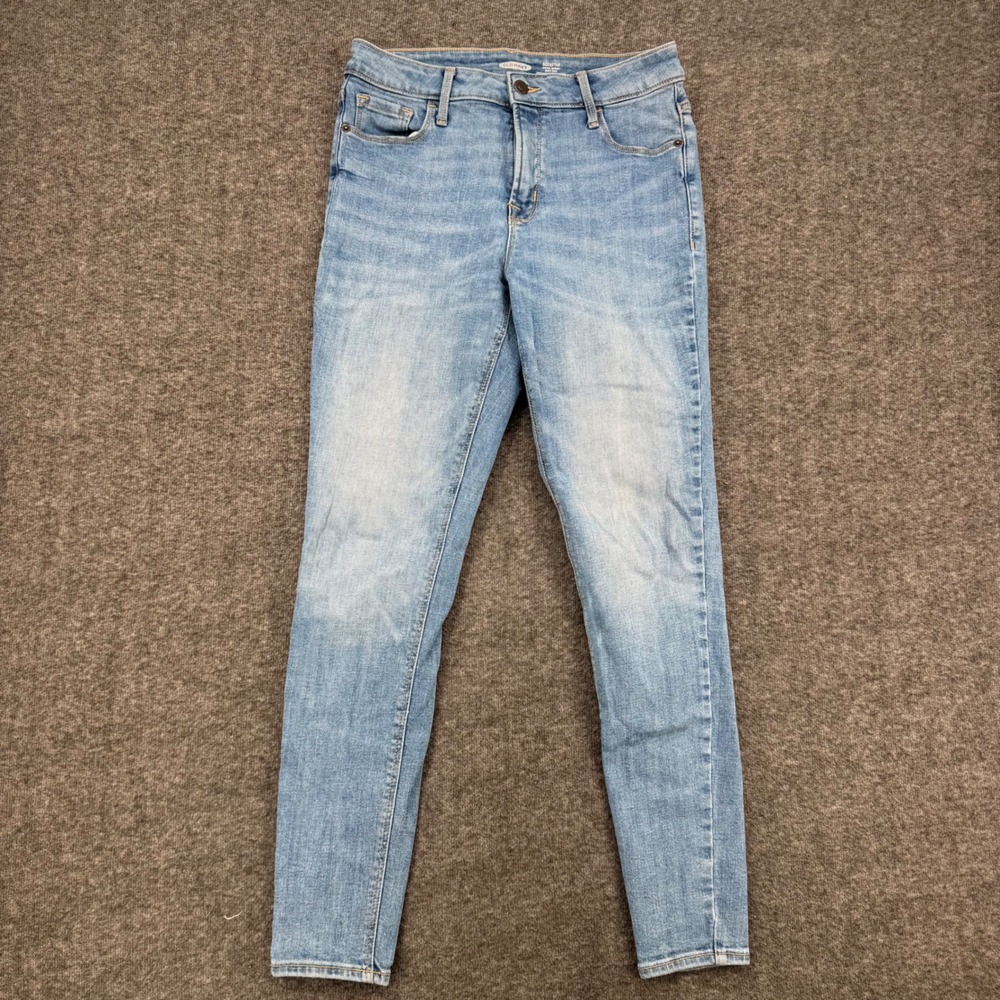 Old Navy Rockstar Super Skinny High Rise Light Wash Blue Jeans Womens Size 4